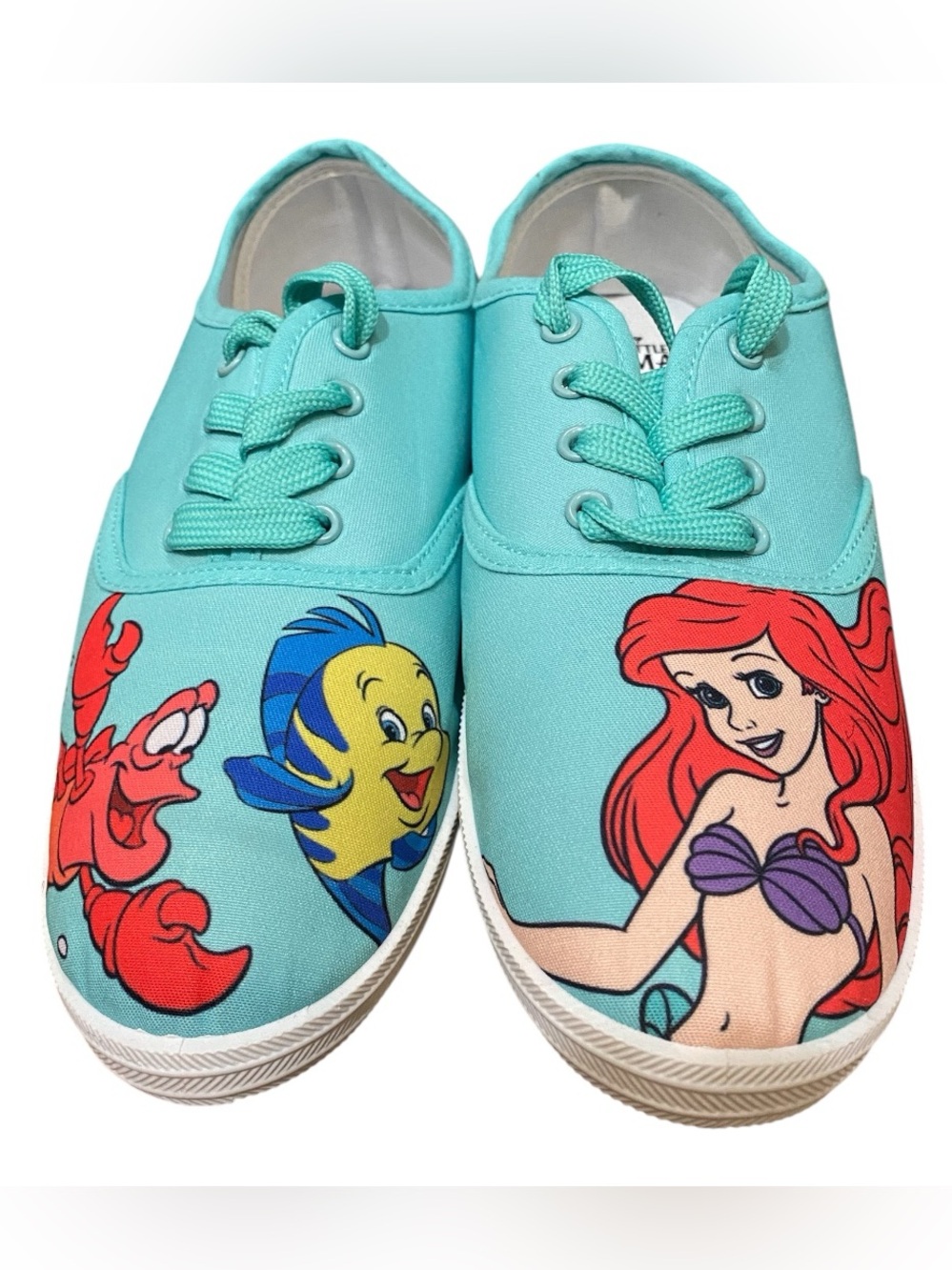 NWOT Disney’s The Little Mermaid Canvas Sneakers Womens 9